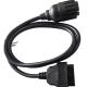 12V 24V OBD2 Truck Diagnostic Cables 10 Pin Adapter For Automotive Industries