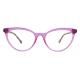 Chic Acetate Cat Eye Round Glasses Smooth Surface Non Polarized For Women