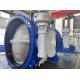 BS EN 593 Double Flanged wormgear Rotork Auma Captop Underground butterfly valve in DI material DN2200 2400  with Rotork