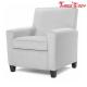 GreyLounge Hotel Bedroom Chairs , High Density Foam Fabric Single Arm Chair