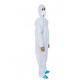 Latex Free Disposable PPE Coveralls Chemical Coverall Suit With Long Zipper