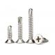 Hardened Countersunk Head Cross M3.5 Drill Tail Screw With White Zinc