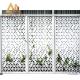 Aluminum decorative outdoor privacy panels