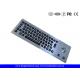 LED Backlight Industrial Stainless Steel Keyboard with Trackball , 64 Keys