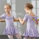 Children's cotton and spandex dance clothing Summer baby girl uniforms short sleeve ballet dance dress