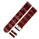 Polished Wide Genuine Leather Watch Bands , 22mm Mens Leather Strap