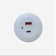 1 Ports Embedded Circular USB Type-C Socket for Charging Household Appliances 58*31MM