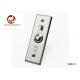 N.O / COM Contacts Slim Press To Exit Switch , Round Corner Stainless Steel Push Button