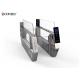 High Security Immigation / Airport Turnstile With Servo Motor Silver Color