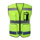 100% Polyester Reflective Safety Vests Customized Color Safety Reflectorized