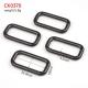 1 Inch Rectangle Buckle 25mm Metal Buckles for Leather Bag Black Metal Square Buckle Ring