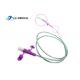 Nasogastric Enteral Feeding Tube Polyurethane TPU With Stylet Open Round Tip