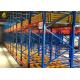 Warehouse Push Back Racks , Pallet Flow Racking System With RAL Color