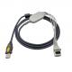 Far Infrared 3.0m Holter ECG Cable USB Adapter For Mortara H3 Mortara 10 Pin 145cm