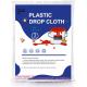 Wholesale Drop Cloth Plastic Drop Cloth For Painting Plastic Embossed Drop Cloth Furniture Masking Manufacturer