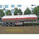 Tri axle Heavy Duty Semi Trailers Carbon Steel Oil Tank / Fuel Transport Tanker