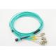 YINGDA High Speed 8Fiber MPO Male to LC OM3 Fanout Patch Cord Single Mode 9/125um Breakout 100G 400G