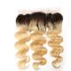 Color 1B/613 Ombre Mixed Color Brazilian Hair 13inch by 4inch Ear To Ear Lace Frontal Closure