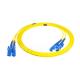 E2000-E2000 SM G657A2 Fiber Optic Cable Yellow LSZH Zipcord Telecom Standard