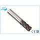 2 4 6 Flute End Mill , Corner Radius End Mill with TiAN / TiCN / TiN / ARCO Coating