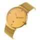316L Steel Back Cover Quartz Watches Stainless , Gold Tone Stainless Steel Watch