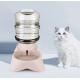 Pet Feeder And Waterer Cat Dog Gravity Food Bowl Set 3.8 L With 1 Water Dispenser