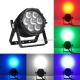 Waterproof 7pcs RGBWAUV 6in1 LED Par Can Stage Lights with Aluminum Alloy Shell