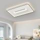HFBH Model 1631C Electric Remote Control Ceiling Fan Light Plastic Leafless Fan with Light Blade for Household DC Motor