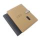 Pu Leather Business Hardcover Binder Smart Powerbank Wireless Charging Notebook