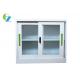 Short Glass Sliding Door Cupboard Office Furniture H900*W900*D400(MM) KD Structure