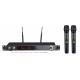 LS-8600 infrared PRO UHF DUAL cordless wireless microphone system PLL Rack-Mountable optional muti channel