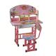 Heavy Duty Childrens Pink Table And Chairs Set Study Bedroom Furniture 60x40cm