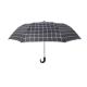 21 Inch Tarten Design Two Fold Umbrella Windproof Frame With PU Wrapped Handle