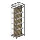 T Stand Tool Storage Rack Aluminum Slatwall Floor Standing With Long Life