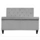 Upholstered chesterfield bed frame king size Sleigh With Buttons