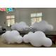 210D Oxford Custom Inflatable Products Ceiling Hanging PVC Cloud Balloon With LED Lights