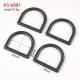 Handmade Bags D Shape Ring Accessories 25mm D Ring Buckle Sliders for DIY Leather Craft