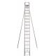 3 Section Aluminum Extension Ladder 12 Meter 15m Fireman Rescue