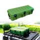 Green Heavy Duty Plastic Tool Storage Box Case for Car Roof Rack Mounting 110L Volume