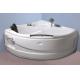 Contemporary Electric Corner Whirlpool Bathtub With Lights / Jets 110/220V