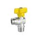 HPb59-1 Body Leaded  Thread Brass Ball Valve Male Threaded Gas Water SS Manual For Piping Connections