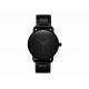 All black chain band mens stainless steel watches private label watch
