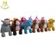 Hansel plush animal electronic coin toy ride for outdoor amusement park