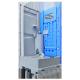 Blue HDPE Portable Toilet Mobile Restrooms Shower Sanitary Cabin