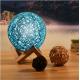 LED small wood cane twine Table Lamps Wicker lamp creative small table lamp(WH-MTB-112)