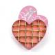 Rigid Cardboard Heart Shaped Valentine's Day Gift Box Hot Stamping Eco Friendly