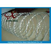 High Tensile Razor Barbed Wire Anti Climb Low Carbon Steel Wire Material