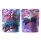 Customized Color Holographic Stand Up Pouch Matte Tear Notch With Zipper