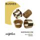 Bronze Flanged Sleeve Bushing & Bearings Made Of CuSn8 With Lubrication Indents
