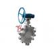 Lug Type Stainless Steel Butterfly Valve Manual Gear Operated Friction Free Sealing